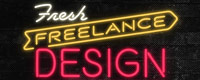 Freelance Design Neon Sign Thumbnail