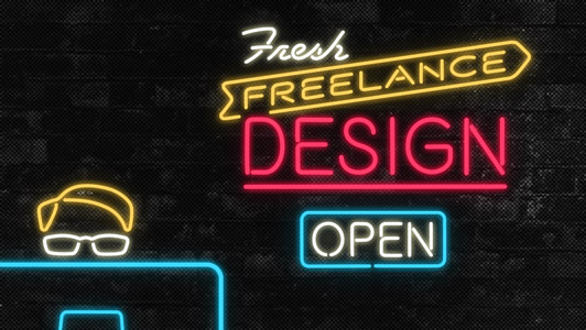 Freelance Design Neon Sign